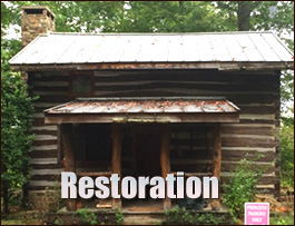 Historic Log Cabin Restoration  Linden, North Carolina